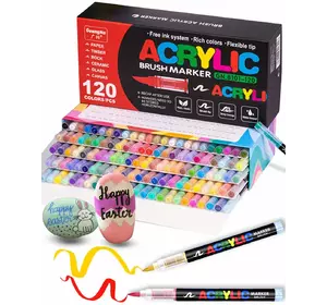 Акриловые маркеры GuangNa Brush GN-8101 с мягкой кисточкой 120 шт. Акриловые маркеры GuangNa Brush GN-8101 с мягкой кисточкой 120 шт.