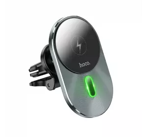 Car Holder — Hoco CA91 Magic magnetic wireless fast charging — gray